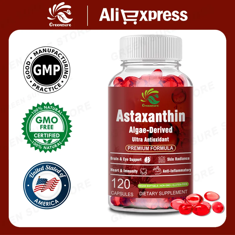 

Астаксантин высокой чистоты, в сочетании с лютеином, защищает кожу и сияние глаз