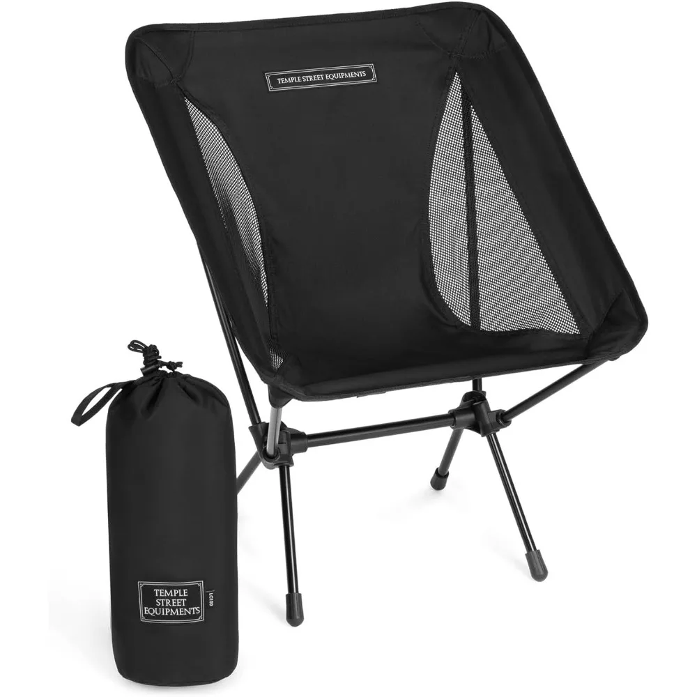 Compact Camping Chair: 2lbs Lightweight Outdoor Folding Chair for Hiking, Beach, Festivals, Urban and Garden Use