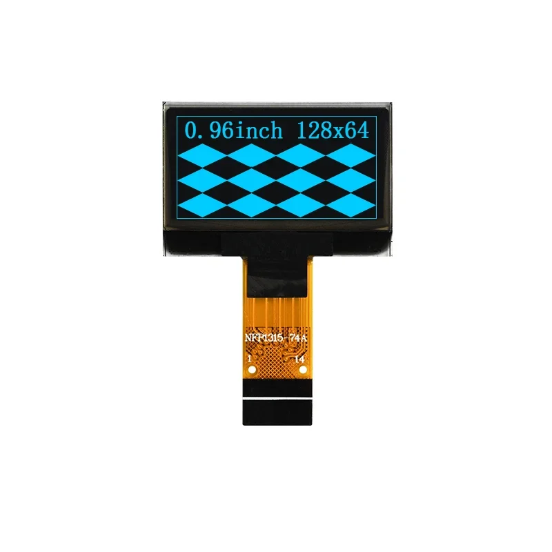(2Pcs) 0.96 inch OLED Display 128*64 Resolution SPI Serial Screen SSD1315 Driver 14Pin