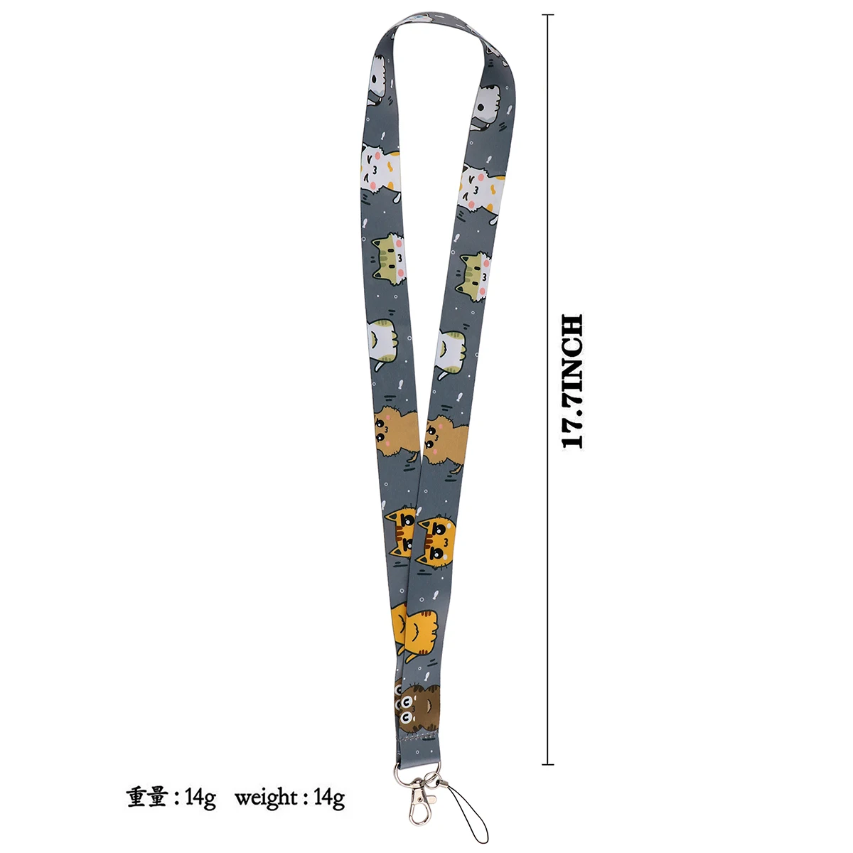 Cartoon Cute Cat Series Neck Strap Lanyards Keychain Badge Holder ID Card Pass Hang Rope Lariat Lanyard for Keyring Accessories