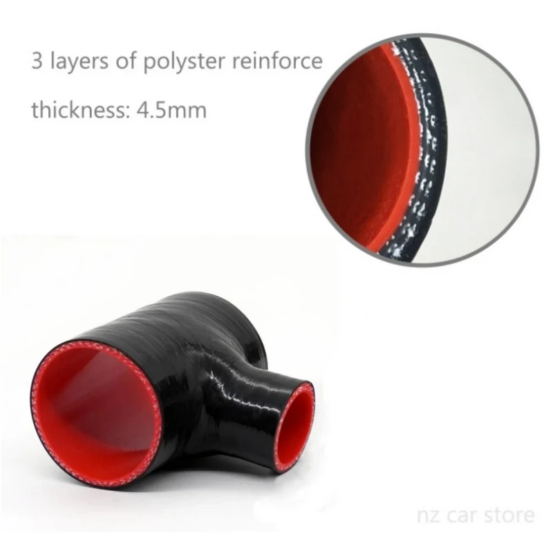 T Shape Silicone Hose ID 51/57/63/70/76mm 2\