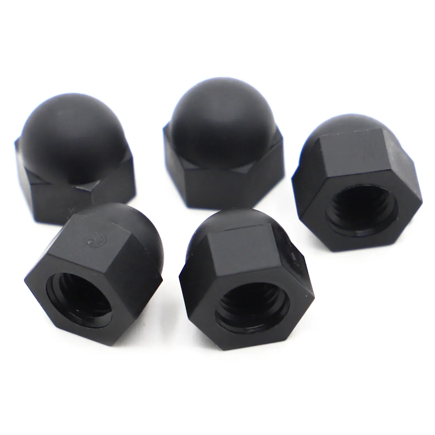 DIN1587 Black Nylon Acorn Cap Nuts Dome Head Nut M3 M4 M5 M6 M8 M10 M12