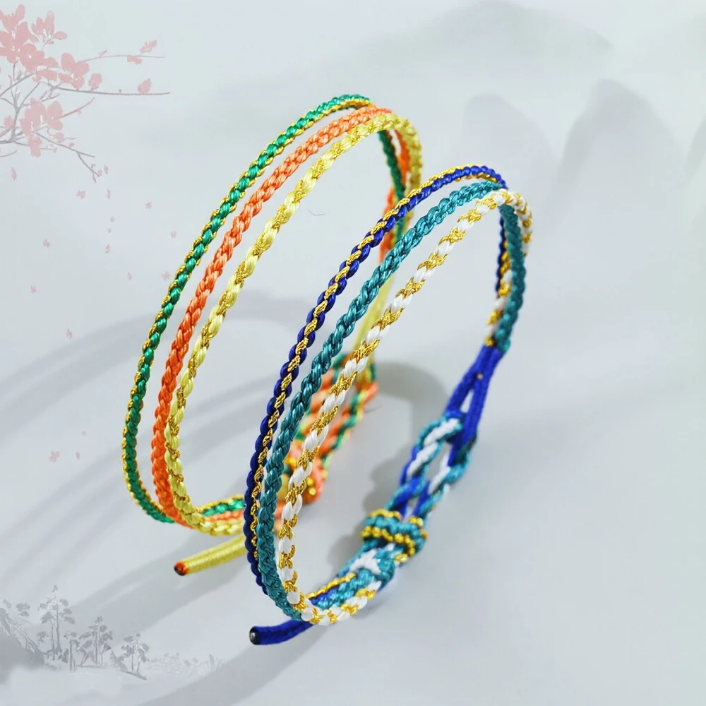 Handwoven Bohemian Style Rainbow Color Rope Bracelet Women Men Adjustable Leisure Versatile Accessories Lucky Rope Bracelets