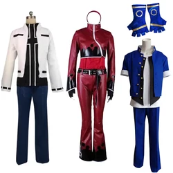 Anime  Fighters Kyo Kusanagi Coat Cosplay ASH CRIMSON Costume With Glove Custom Made