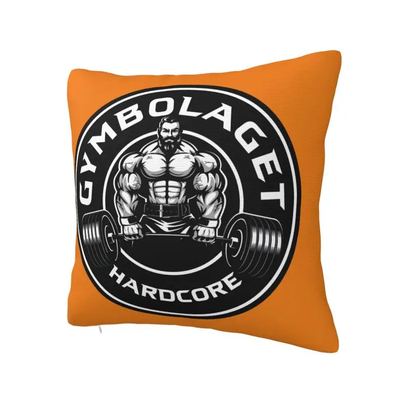 Bodybuilding Fitness Muscle Gym Cushion Cover Velvet Luxury Pillow Cases for Sofa Home Decor