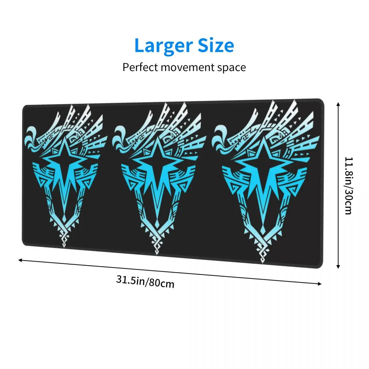 Large Mouse Pad Monster Hunter World Iceborne Logo Gamer PC Laptop Mats Keyboard Carpet Computer Gaming Office Desk Mat