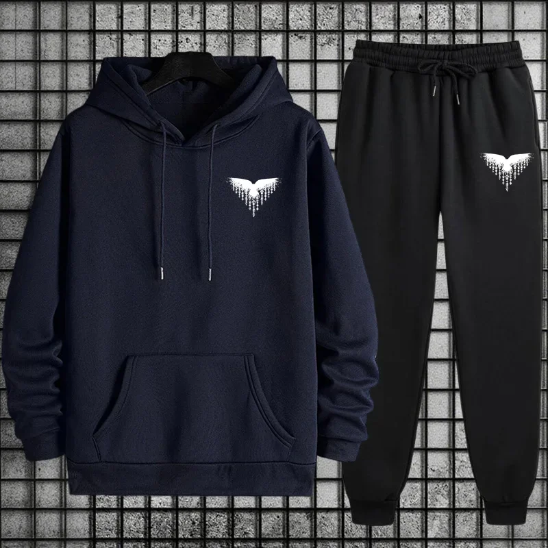 Gorąca Wyprzedaż 2025: Męski Dres, Bluza i Spodnie Jogger, Mody Miejskiej Casual, Odzież Sportowa, Strój Jesienno-Zimowy