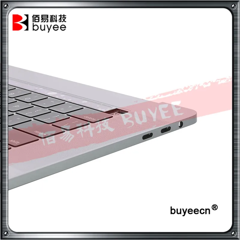 Imagem -05 - Original A1990 Topcase Eua Reino Unido Francês Espanhol Alemão Teclado para Macbook Pro 15 A1990 Apoio para as Mãos com Trackpad Touchbar Cinza Silve