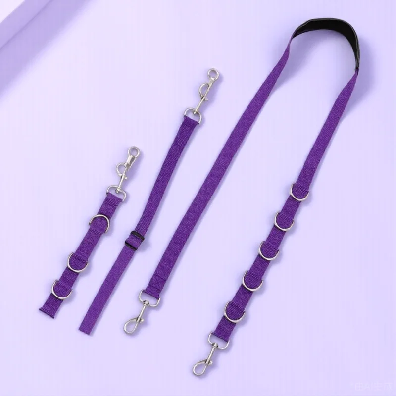 

3pcs Pet Grooming Set Blue Shower Belt Dog Ropes Leash Bathing Suit Grooming Loop Cord Accessories Dog Bathing Helper Practical