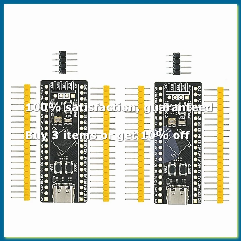 ●2Pcs STM32F411 Development Board, STM32F411CEU6 STM32F4 Learning Board, Support for Programming-ABFB