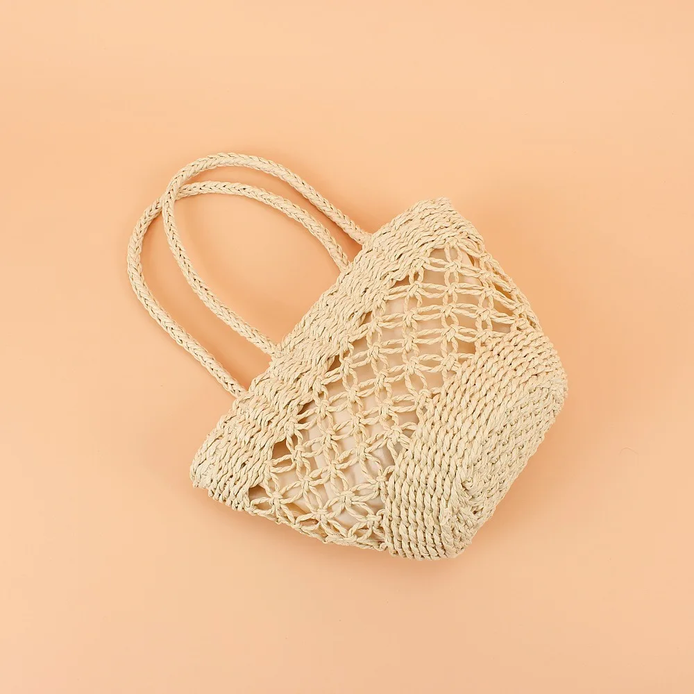 Soft Summer Beach Bag New Woven Tote Bag Casual Shoulder Bag