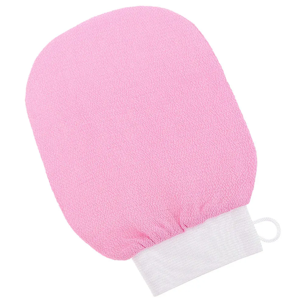 قفاز التقشير دش القفاز قابلة لإعادة الاستخدام لينة مزيل الجلد الميت لطيف منظف الجسم تقشير حمام ميت للبشرة الحساسة