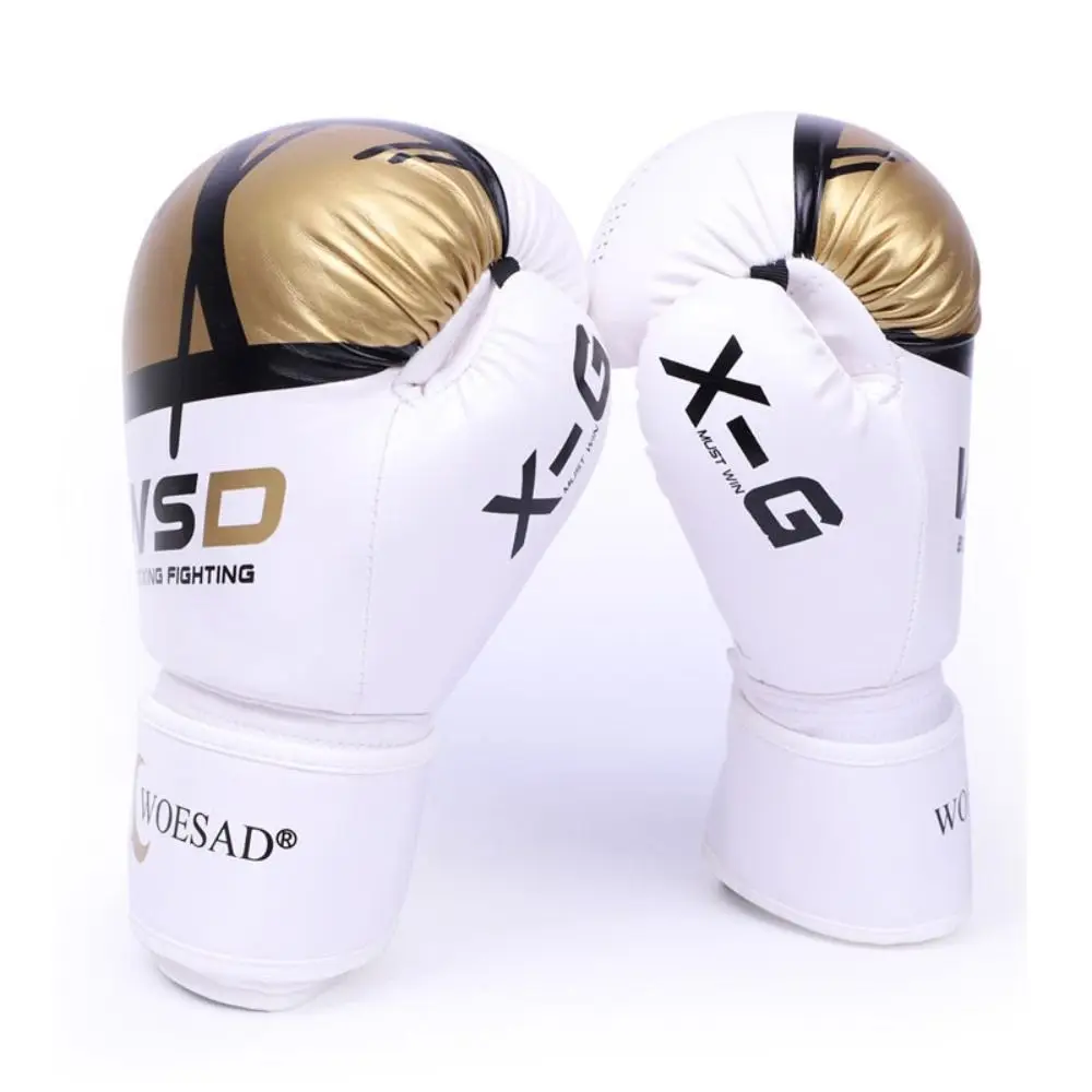 

Новые боксерские перчатки из искусственной кожи, регулируемые дышащие тренировочные перчатки, толстое тренировочное оборудование с полным покрытием