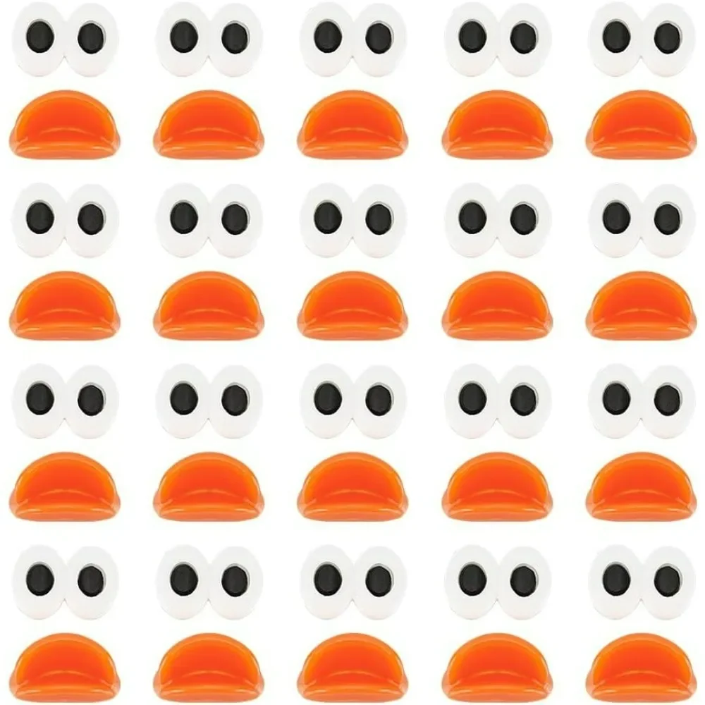 

30sets Safety Duck Mouth and Eyes Safety Plastic Duck Mouth and Eyes forMaking DIY Crafts Duck Mouth and Eyes
