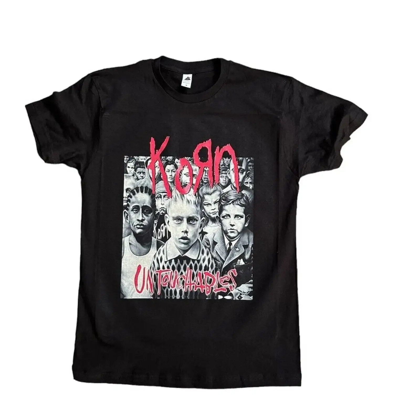 Korn Untouchables graphic T shirt vintage Washed designer clothes Casual Stretched Soft Top For Everyday Wear Unisex streetwear
