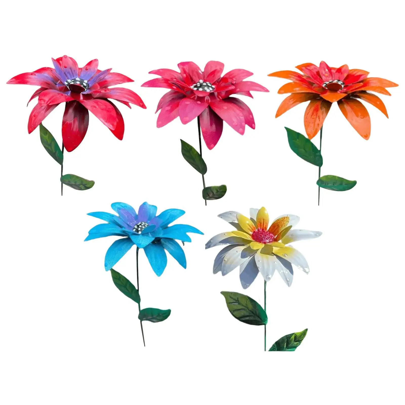 

Железный садовый кол, реалистичный, прочный, легкий садовый палочка для цветов, практичный для двора, наружного сада, фермы, украшения