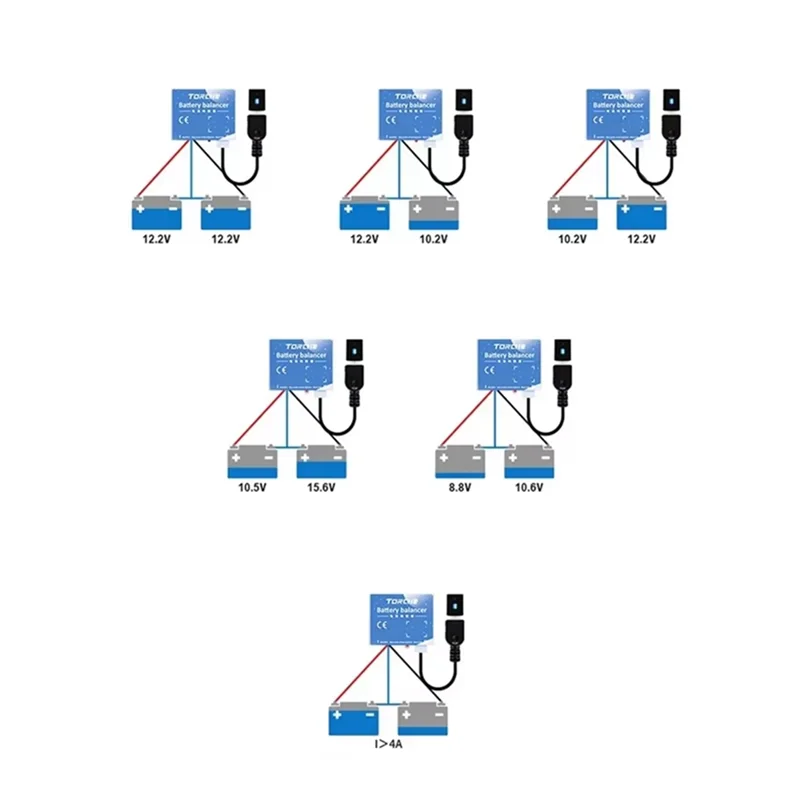 AEF7-معادل البطارية 24 فولت حماية قطبية عكسية النظام الشمسي بلوتوث معادل البطارية موازن معادل البطارية #6