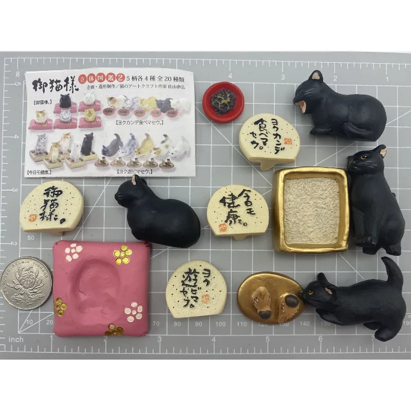 SHINE-G Japan Gashapon Figure Cute Kawaii Cat Artist Figurine Anime Gachapon Capsule Toys Desktop Decor Gift