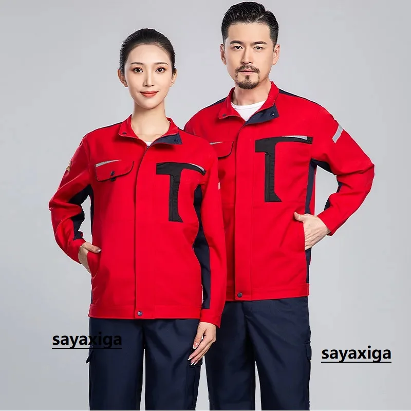 

Work Clothes For Men Anti-static Work Suit Set For Petroleum Petrochemical Gas Station Chemical Factory Labor Protection Uniform