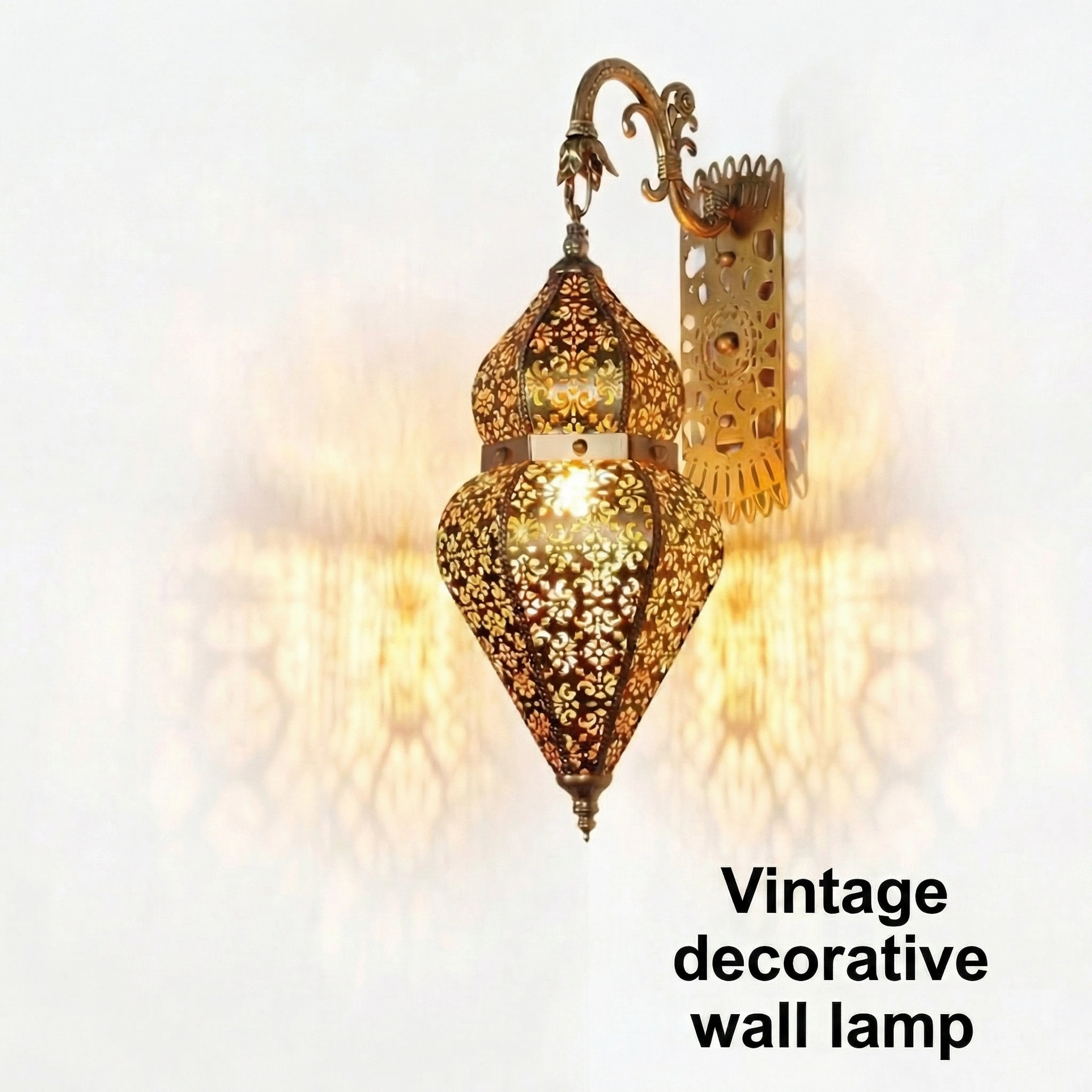 

Винтажный марокканский настенный светильник, ретро-декоративный металлический бра, турецкий бохо-светильник с ажурной резьбой, светодиодный светильник для гостиной, спальни, ресторана