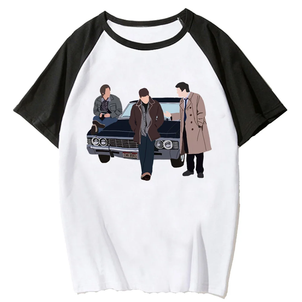 Supernatural top tees women streetwear Pop Culture Pastel women graphic top tees Gothic harajuku women Psychedelic