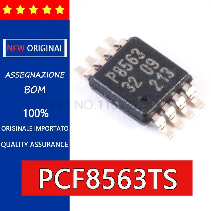 New and original PCF8563TS MSOP8 Dense foot patch encapsulation TSSOP8 real-time clock, small volume