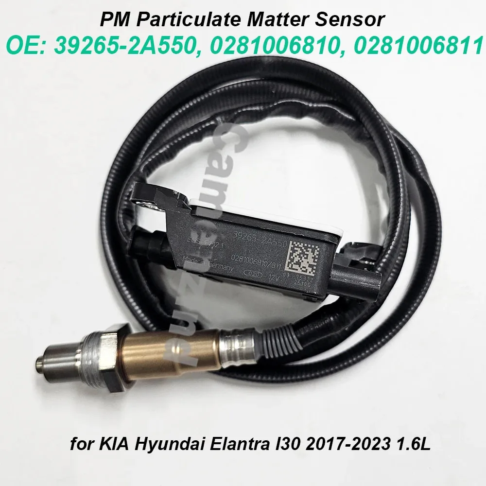 

NEW 39265-2A550 392652A550 0281006810 0281006811 PM Particulate Matter Sensor for KIA Hyundai Elantra I30 2017-2023 1.6L