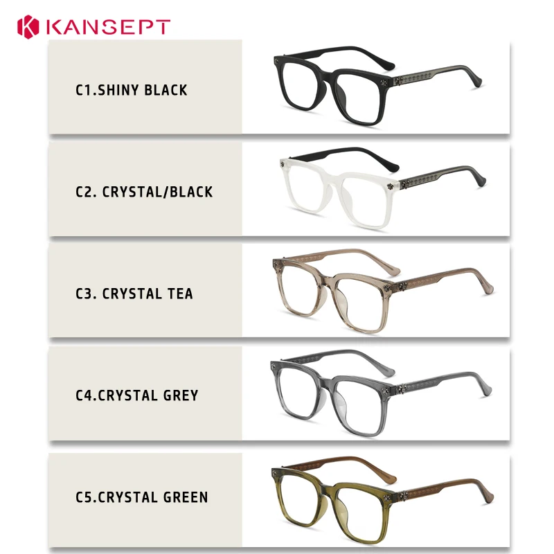KANSEPT Glasses for Men Reading Frame for Women Designer Eyewear Blue Light Lenses to Read Eyeglass Frames Men\'s Eyeglasses Lens