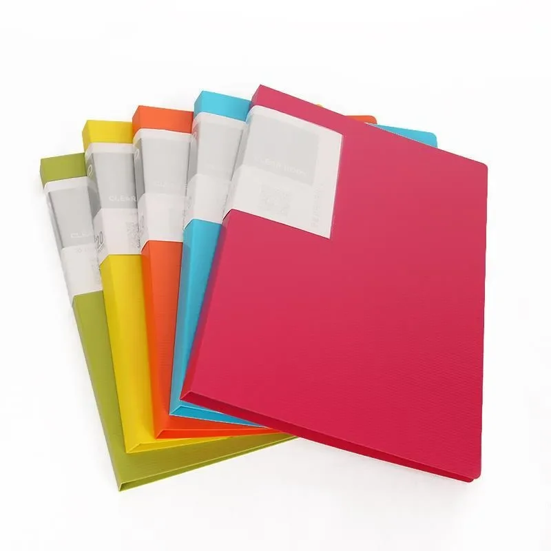 Creative Colorful Information Book a5 File Folder Document Transparent Multilayer Insert 60 Pages Sorting School Office Supplies