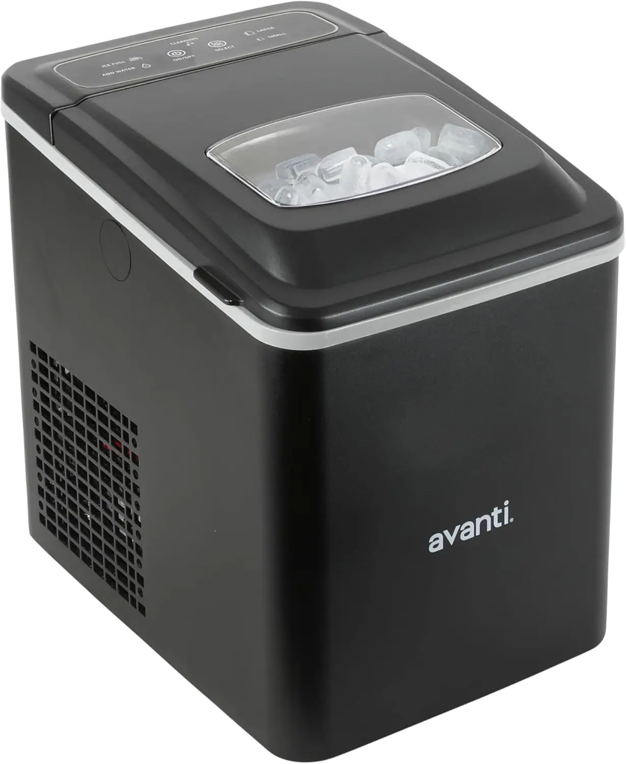 

Bullet Ice Maker: 26 lbs/Day, 6-Min Batch, Self-Cleaning, Digital Touch Controls, Black