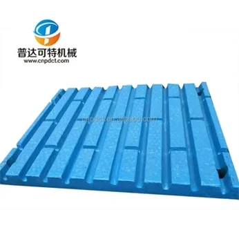 Jaw Plates and Toggle Plate Cast in Manganese Steel Wear Evenly so Your Crusher Runs Steady