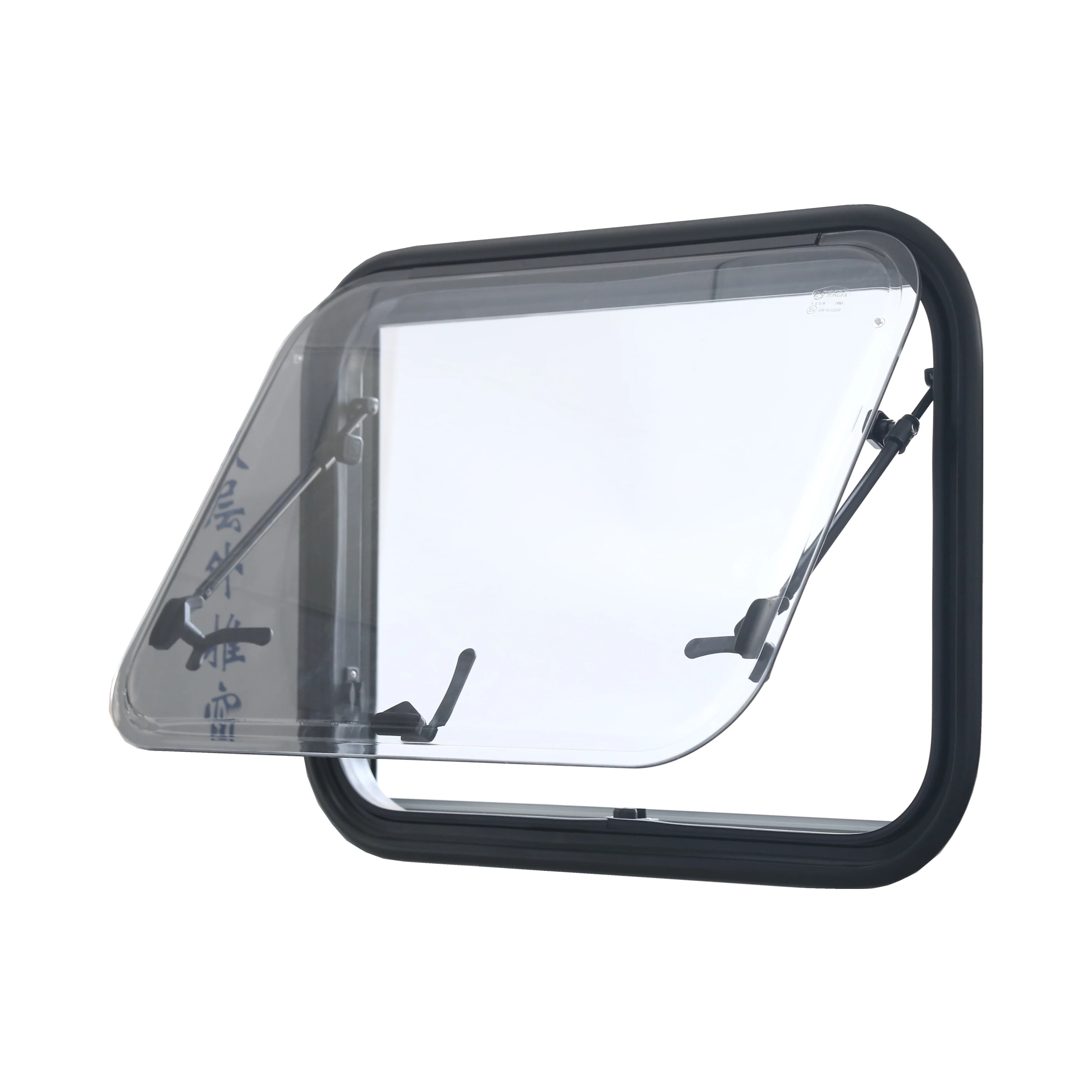 

Aluminum Alloy Frame Round Corners Double-glazed Acrylic Glass Extrapolation RV Caravan Window For Caravan RV