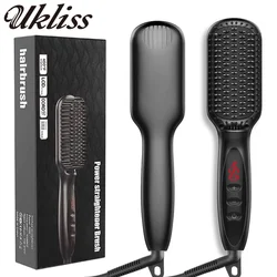 Heating Straightening Comb Hair Straightener Brush Men Quick Beard Straightener Brush Beard Comb Styling Iron Smoothing Comb