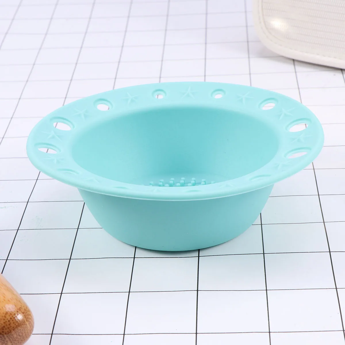 메이크업 브러쉬 청소 패드 딥 클린 부드럽게 스크럽 그루브 디자인 물로 채워진 간편한 클린 뷰티 도구 실리콘 소재 부식