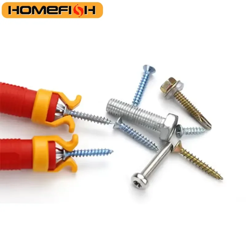 دعم التثبيت de Vis en Plastique، Ensemble de Fixation chiadphorescente Universelle pour Travail de Calcul، Menuiserie et