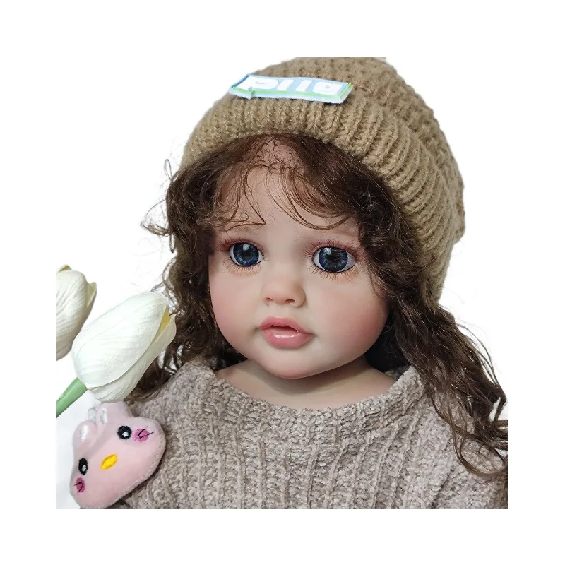 

55cm Reborn doll simulation baby soft glue toy 22 inches simulation doll vinyl doll