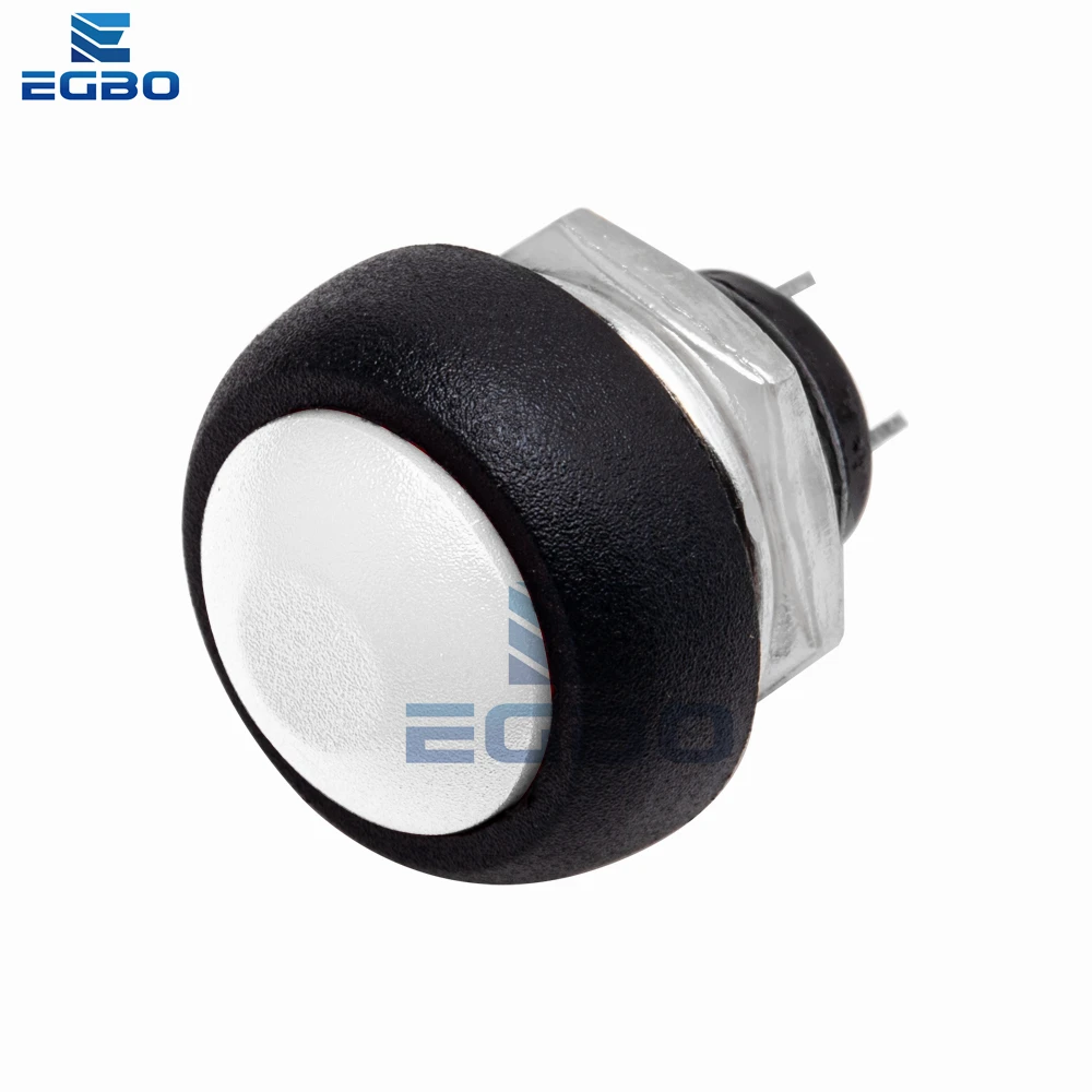 5 ~ 10 قطعة EGBO Mini 12 مللي متر مقاوم للماء لحظة تشغيل/إيقاف دفع زر مفتاح دائري PBS-33B لاردوينو