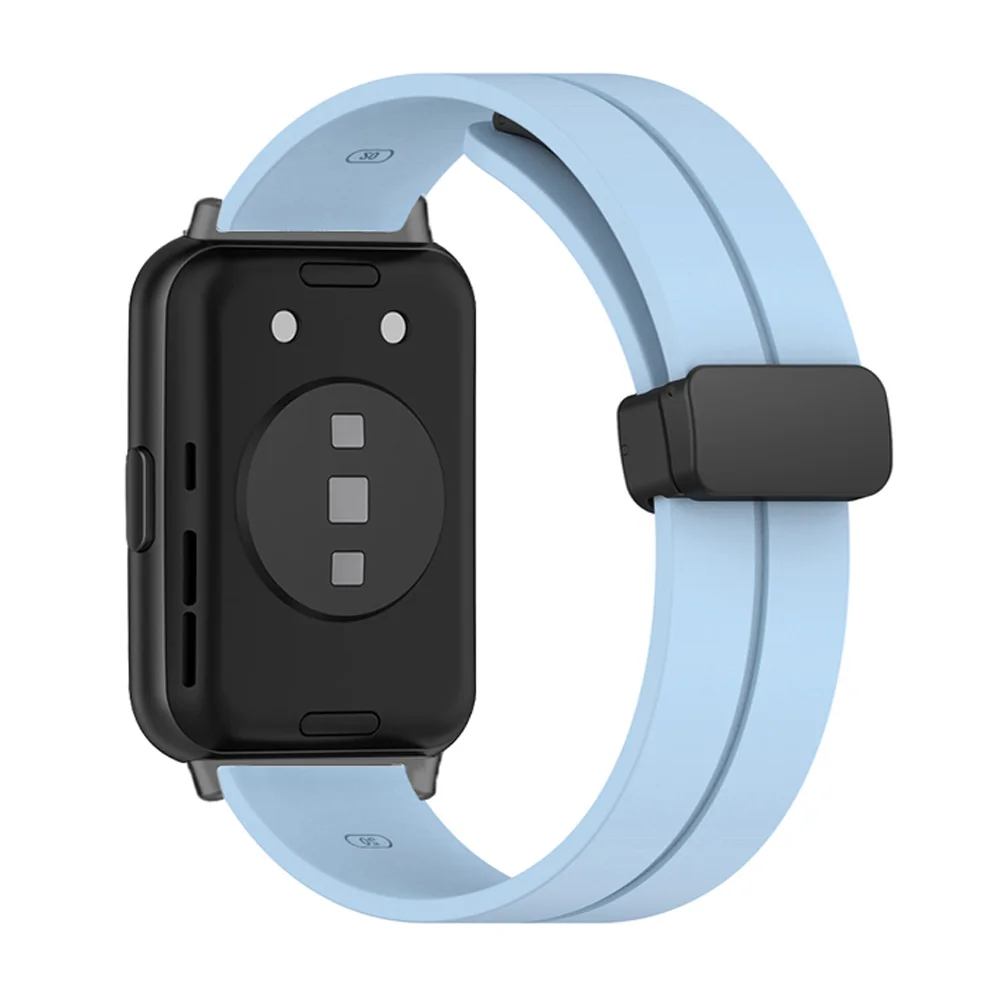 حزام مشبك مغناطيسي لساعة هواوي تناسب 2 ، حزام استبدال سيليكون ، سوار Correa ، اكسسوارات الفرقة