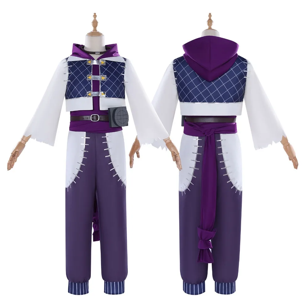 Anime Gachiakuta Jabber Wonger Cosplay Costume Wig Coat Top Pants Waistband Complete Fighting Suit Halloween Role Play Outfits