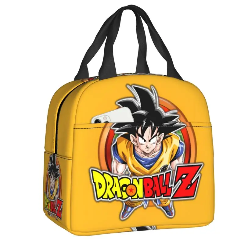

Anime Dragon Ball Z Insulated Lunch Bag for Camping Travel Waterproof Cooler Thermal Lunch Box Women Food Container Tote Bags