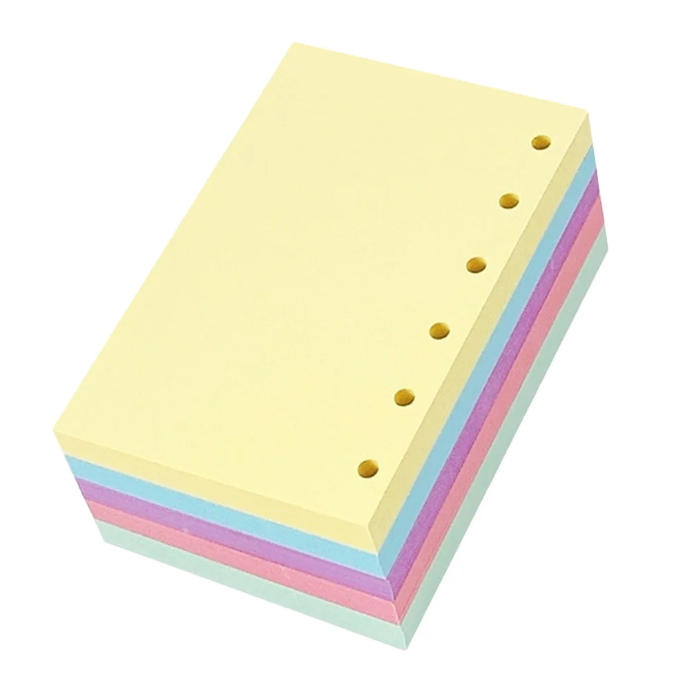 250 Pages Loose Leaf Notebook Paper Color Macaron Mini Binder Refill Loose-leaf Refillable Planner