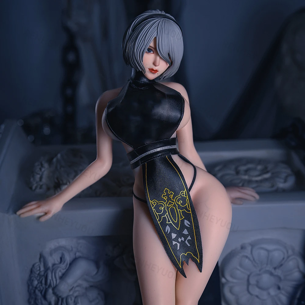 

62CM Platinum Silicone 1/62 Body Resin Japanese Anime Metal Skeleton Silicone Body+Head+1 Dress+Eye Mask+Boots