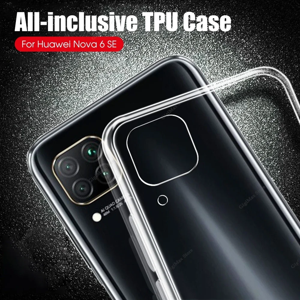 Fall für huawei p30 p20 lite p60 pro nova 4e transparente silikon tpu abdeckung für hua wei p 30 20 lite fall klar weich funda capa