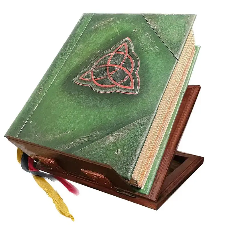 Book Of Shadows Magic Book Book Of Shadows Retro Green Cover Ancient Stories Bound Journal 350 Pages Vintage Kids Magic Gifts