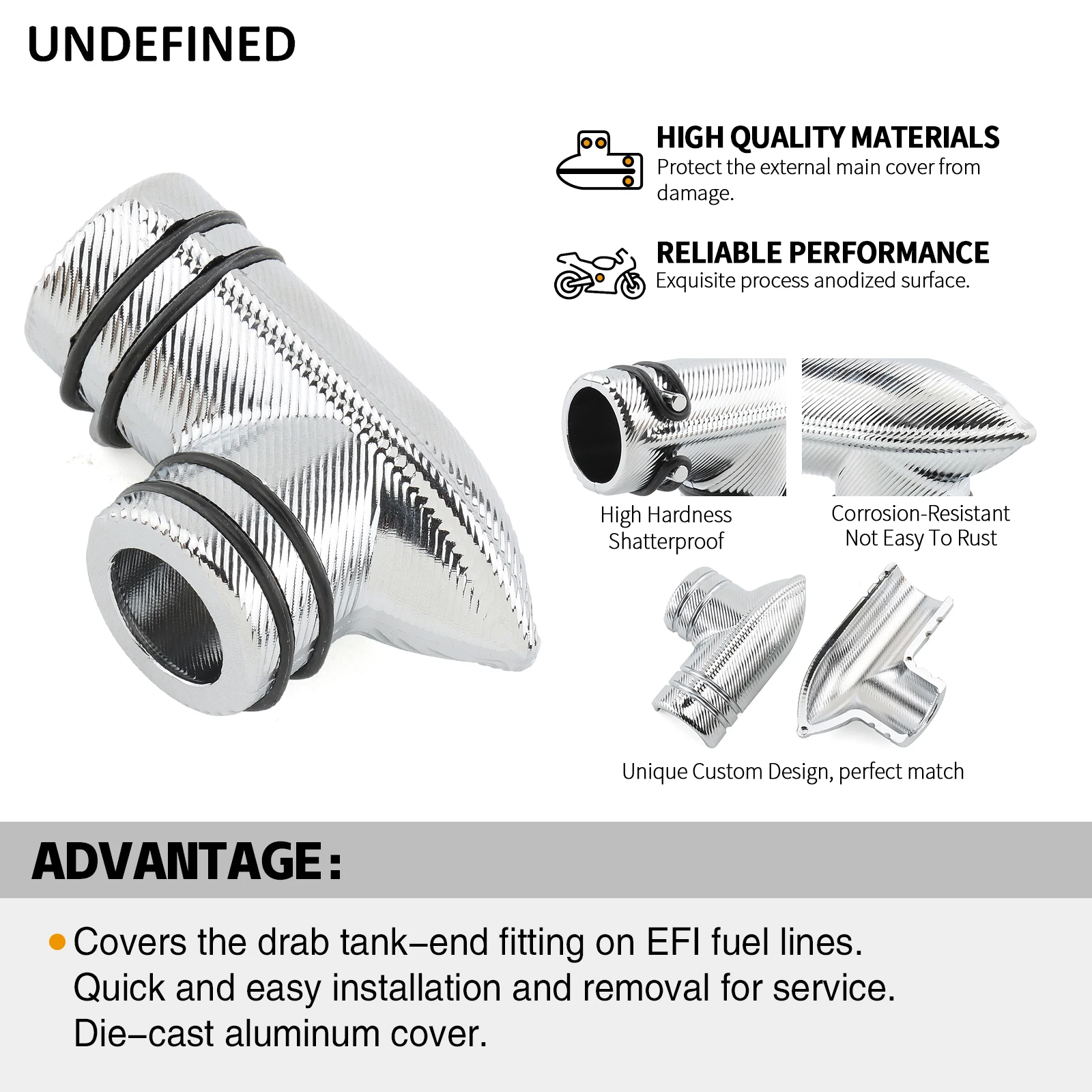 สายเชื้อเพลิงสีดำป้องกันสำหรับฮาร์ลีย์รถจักรยานยนต์ท่องเที่ยวถนน2001-2016 Sportster XL 883 1200 Dyna 2014-2019 FXD โครเมี่ยม