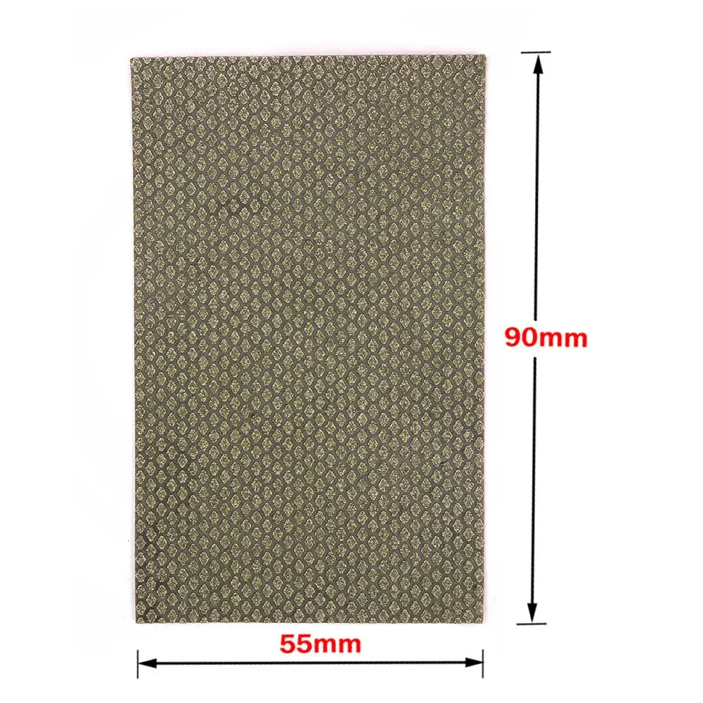 Diamond Polishing Sheet Electroplated Sandpaper 90*55mm Polishing Pads For Glass Stone Ceramic Tile Dry Wet Grinding Sand Paper