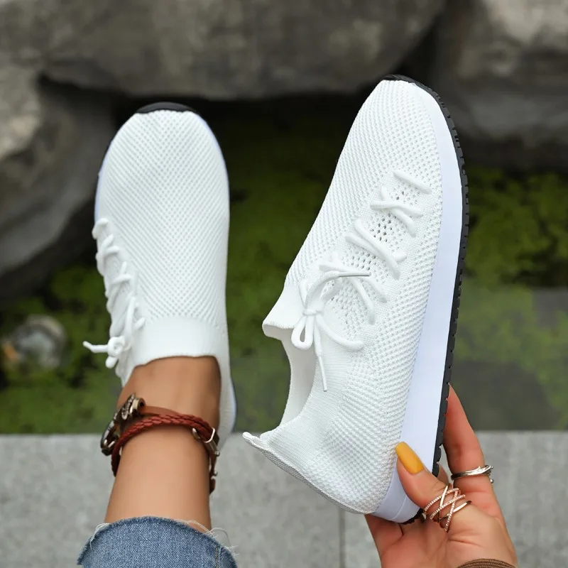 Women Vulcanized Shoes Breathable  New Lightweight Couple Soft Mesh Ladies Casual Shoes Outdoor Casual Driving Shoes