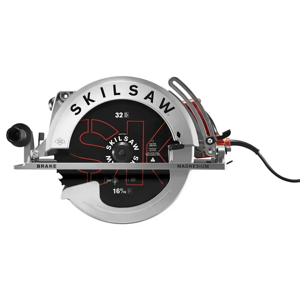 

16-5/16 in. Magnesium Worm Drive Circular Saw - SPT70V-11 Clean Cuts Through 6x Largest Capacity Worm Drive Circular Saw