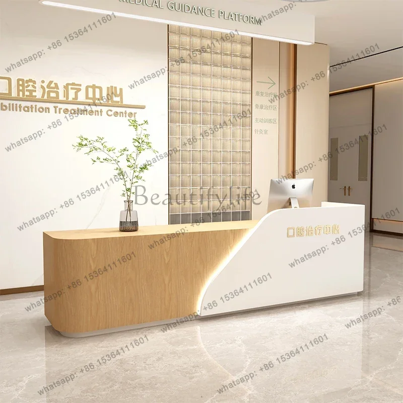 Best Sellers Beauty Salon Bar Counter Reception Desk Hair Salon Storage Podium Church Pulpit Help Center Office Furniture Recept