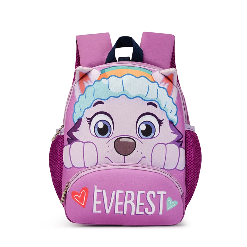 New children& backpack boys and girls cartoon animation kindergarten schoolbag 2-5 years old nylon load-reducing backpack